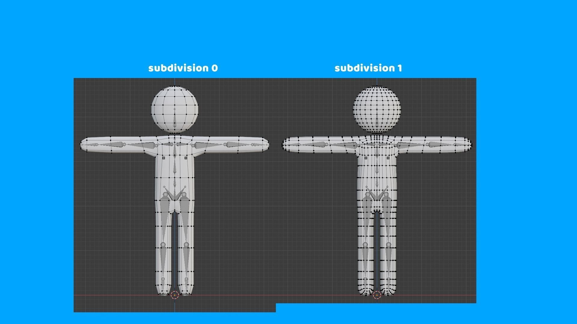 Simple Low Poly Stickman Character - 3D model Low-poly 3D model_6