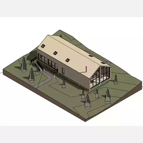 Barn house - Revit