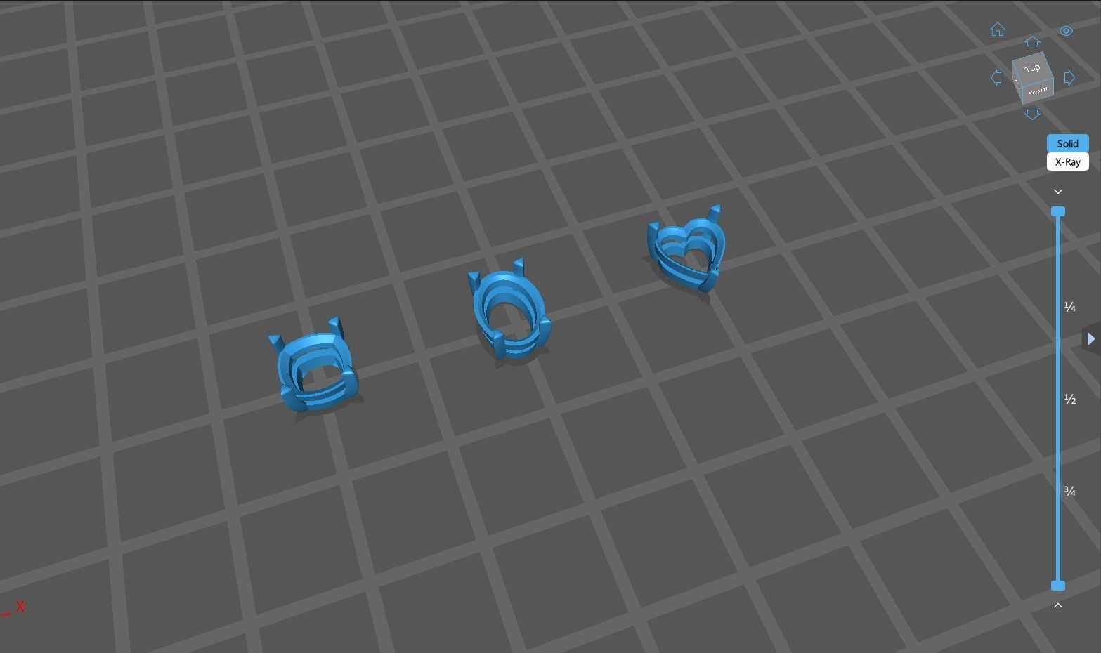 Stone Settings Collection  Semi-finished Chaton 3D print model_5