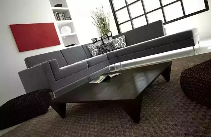 Modern Living Room Scene