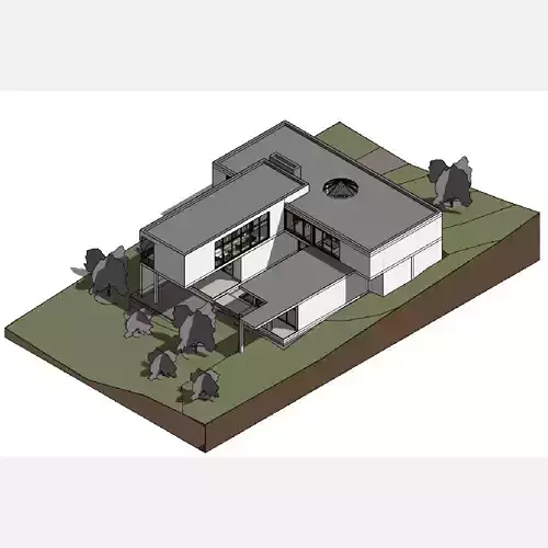 Modern house - Revit 3D model