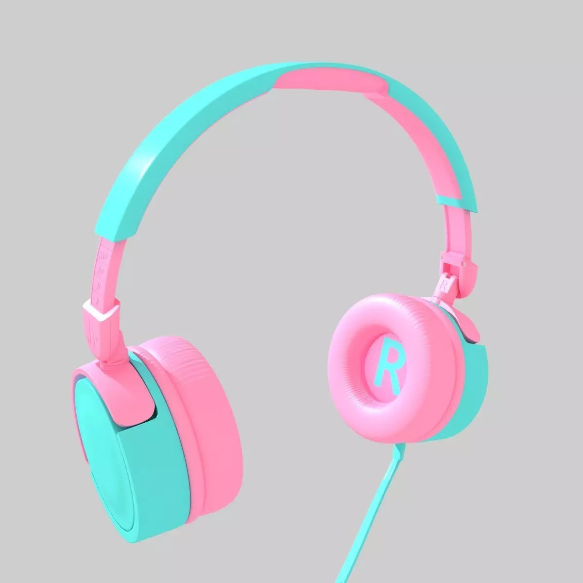 Headphones 3D model_0