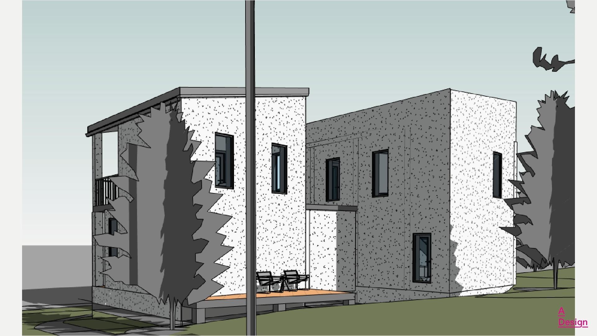 Two houses - Revit 3D model_7