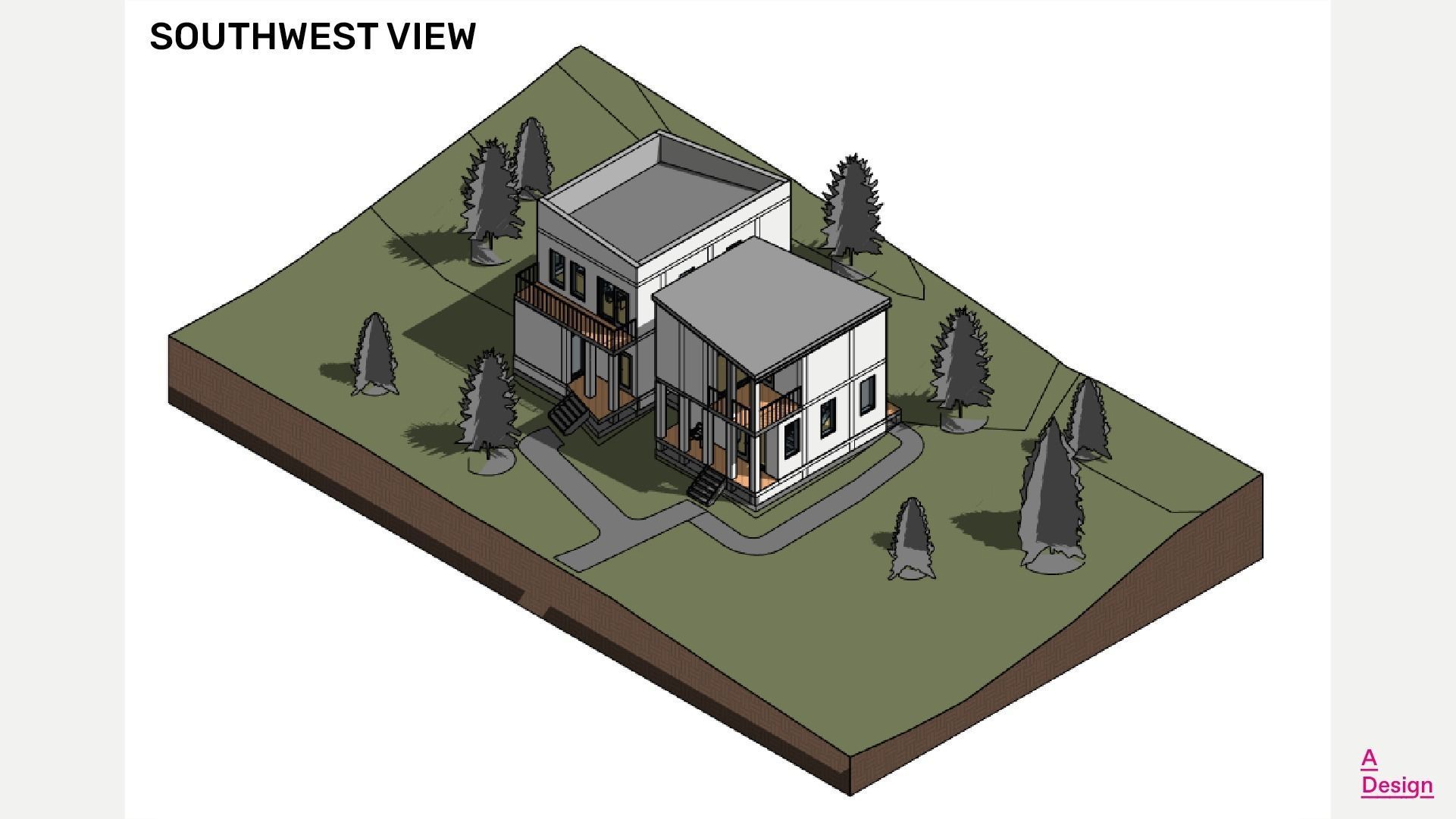 Two houses - Revit 3D model_1