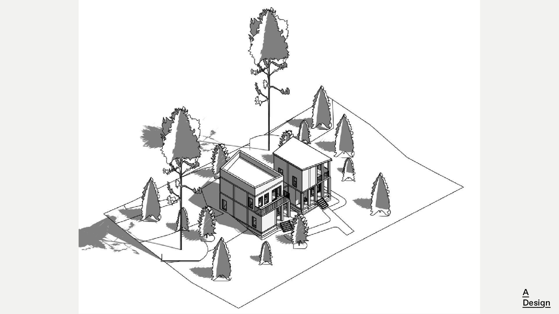 Two houses - Revit 3D model_9