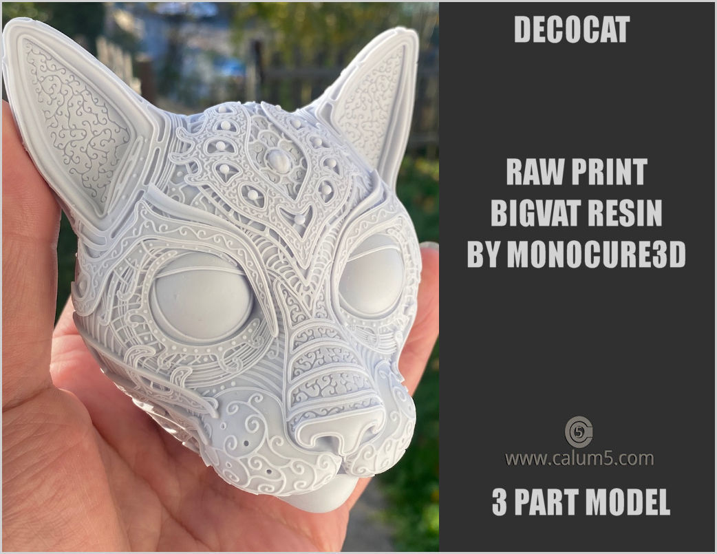 DecoCat cat bust 3D print model_9