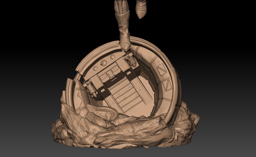 VEGETA REAL  ON CAPSULE  3D print model_9