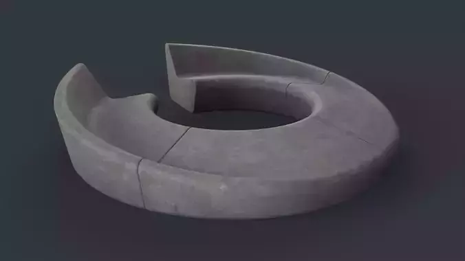 Modern Outdoor Bench 94 PBR Game Ready