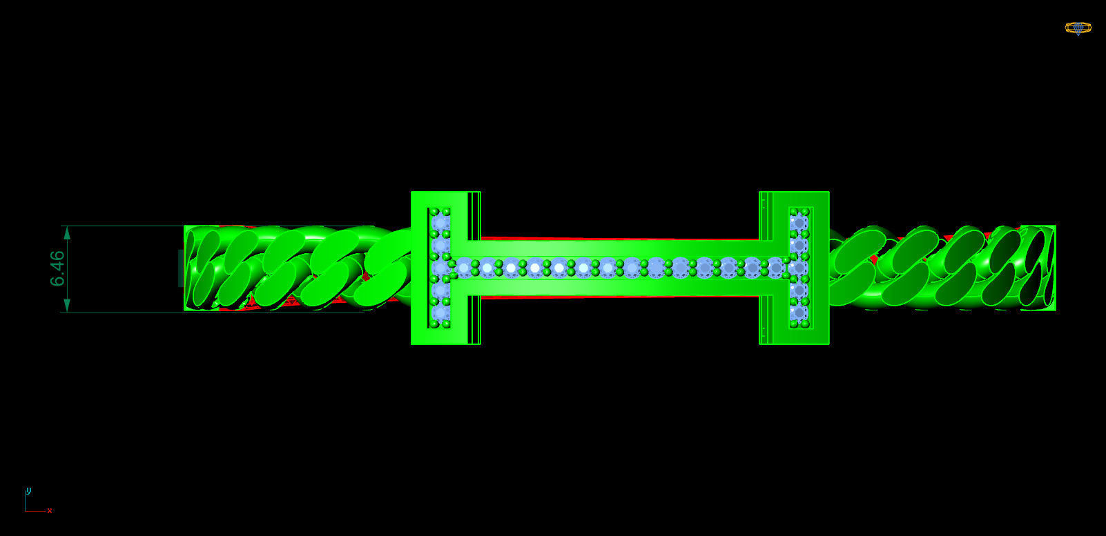 bracelet gold with diamonds 3D print model_5