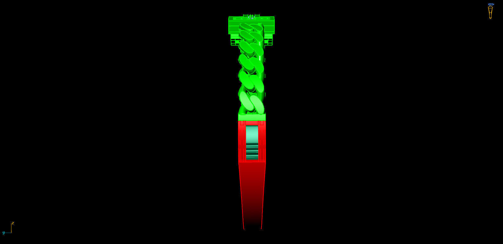 bracelet gold with diamonds 3D print model_6