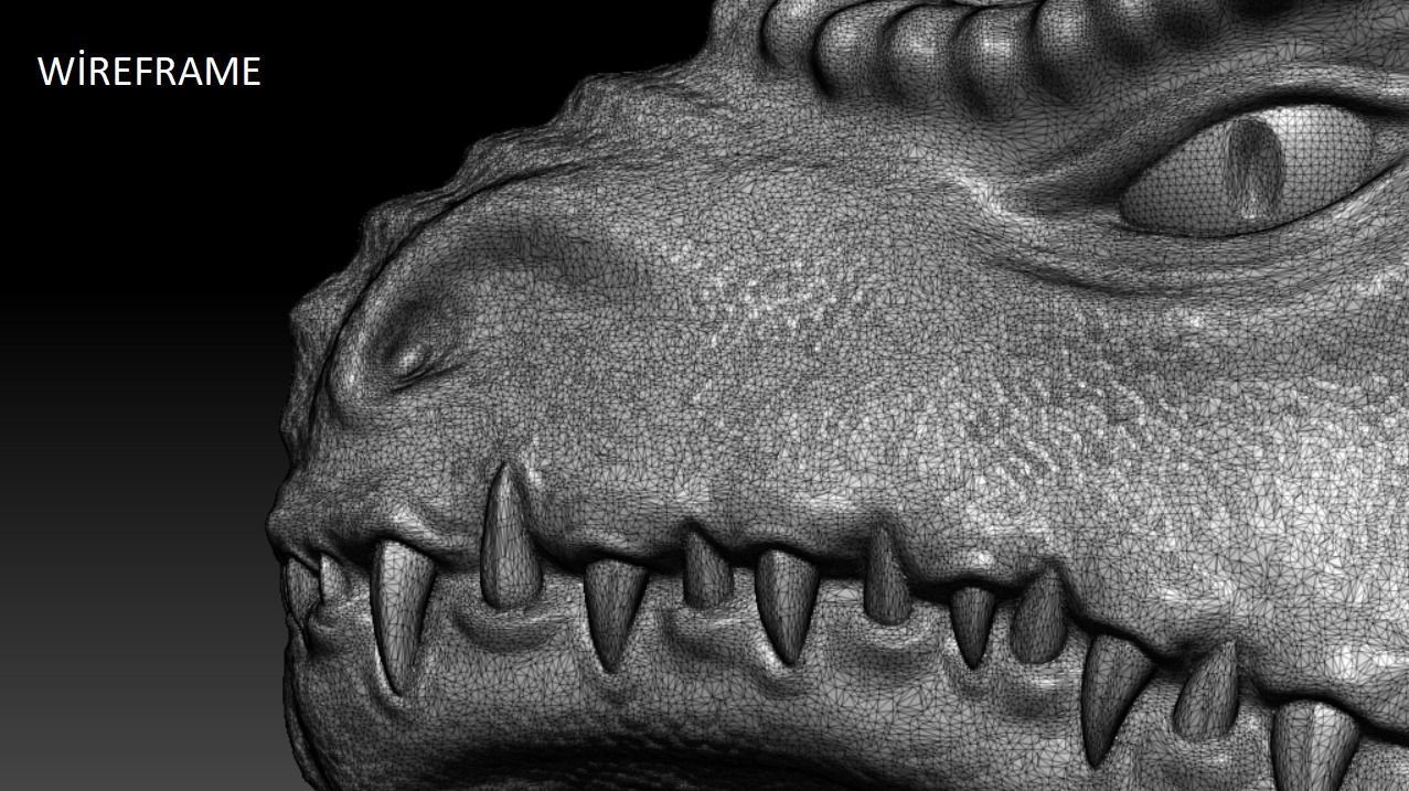 Dragon Bust 3D print model_7