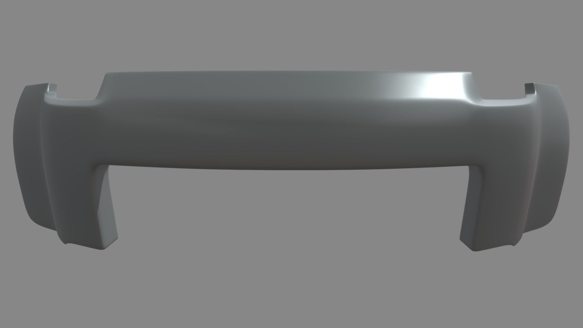 Front Bumper Car 02 Low-poly 3D model_1