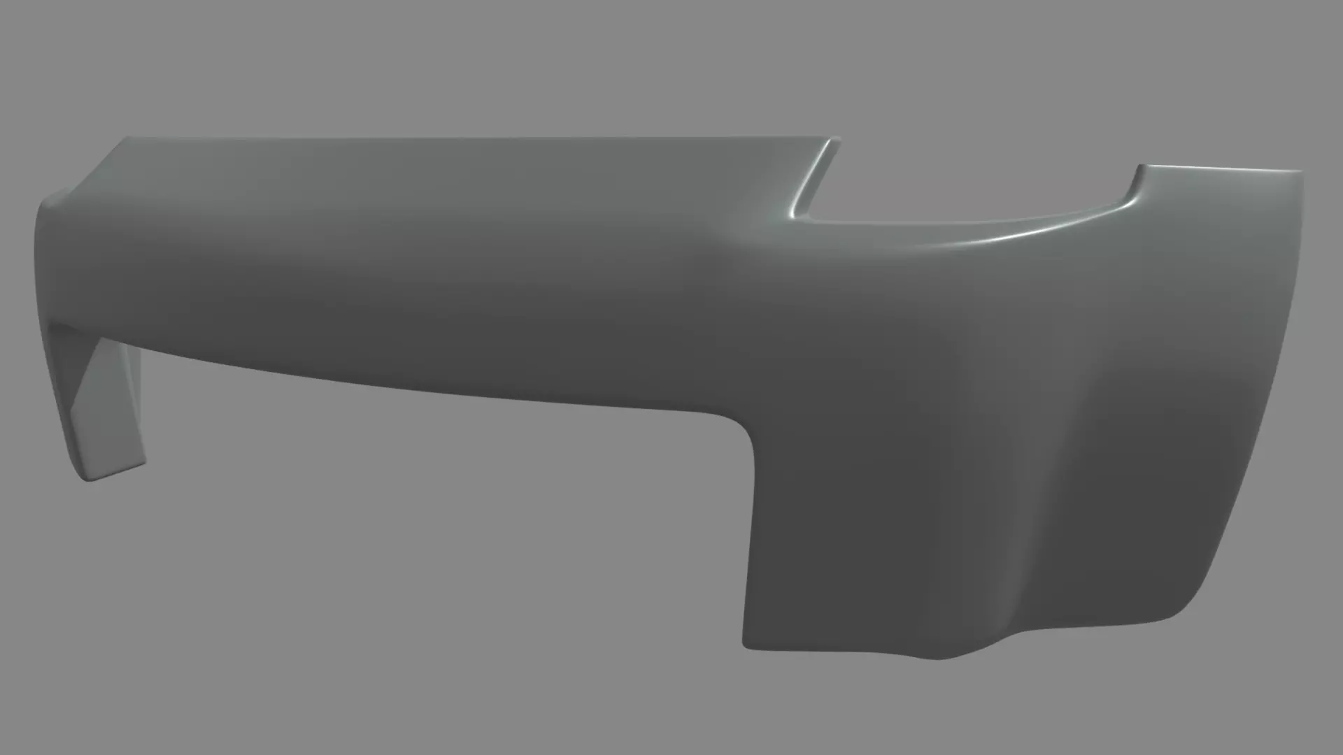 Front Bumper Car 02 Low-poly 3D model_0