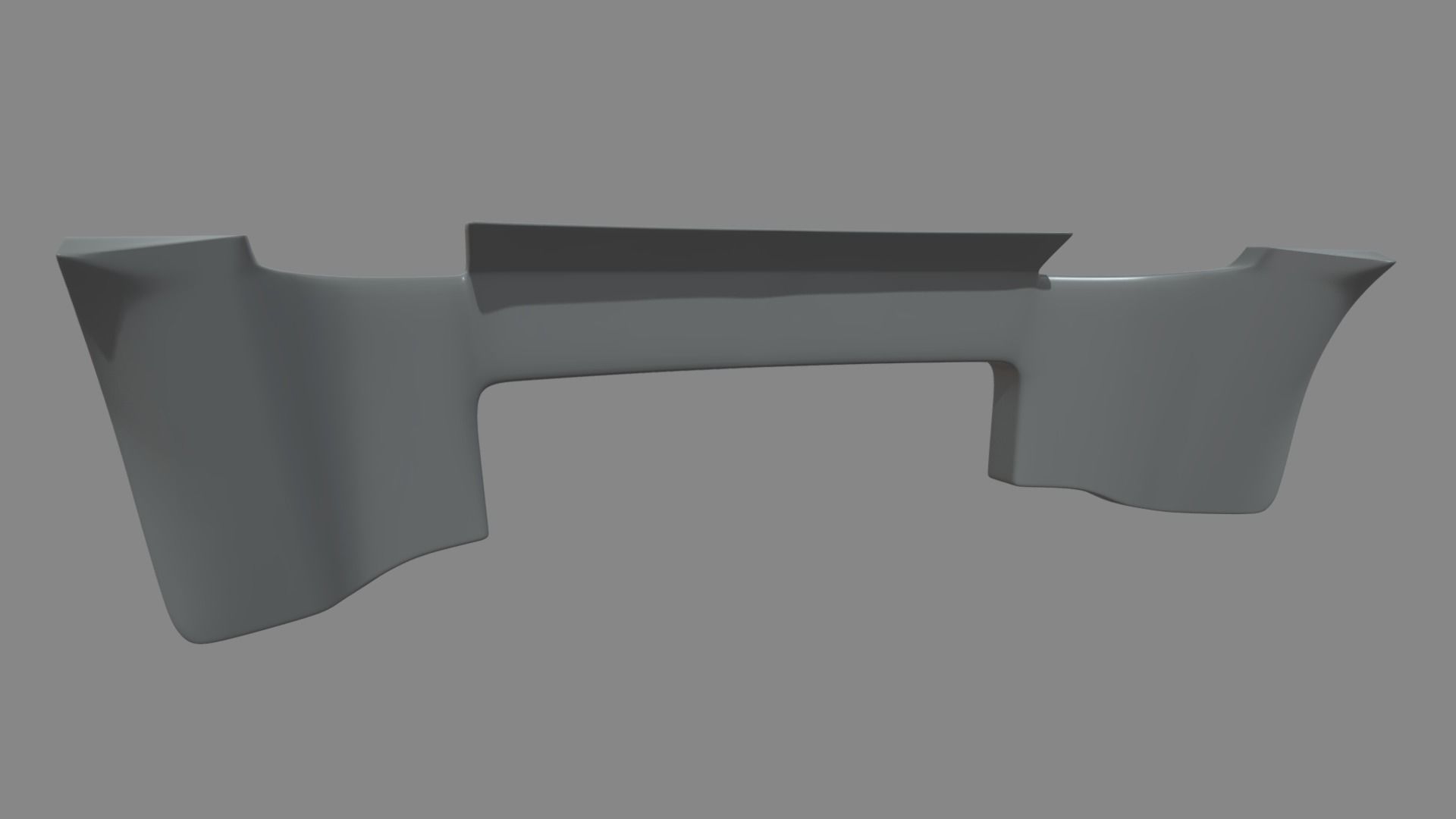 Front Bumper Car 02 Low-poly 3D model_4