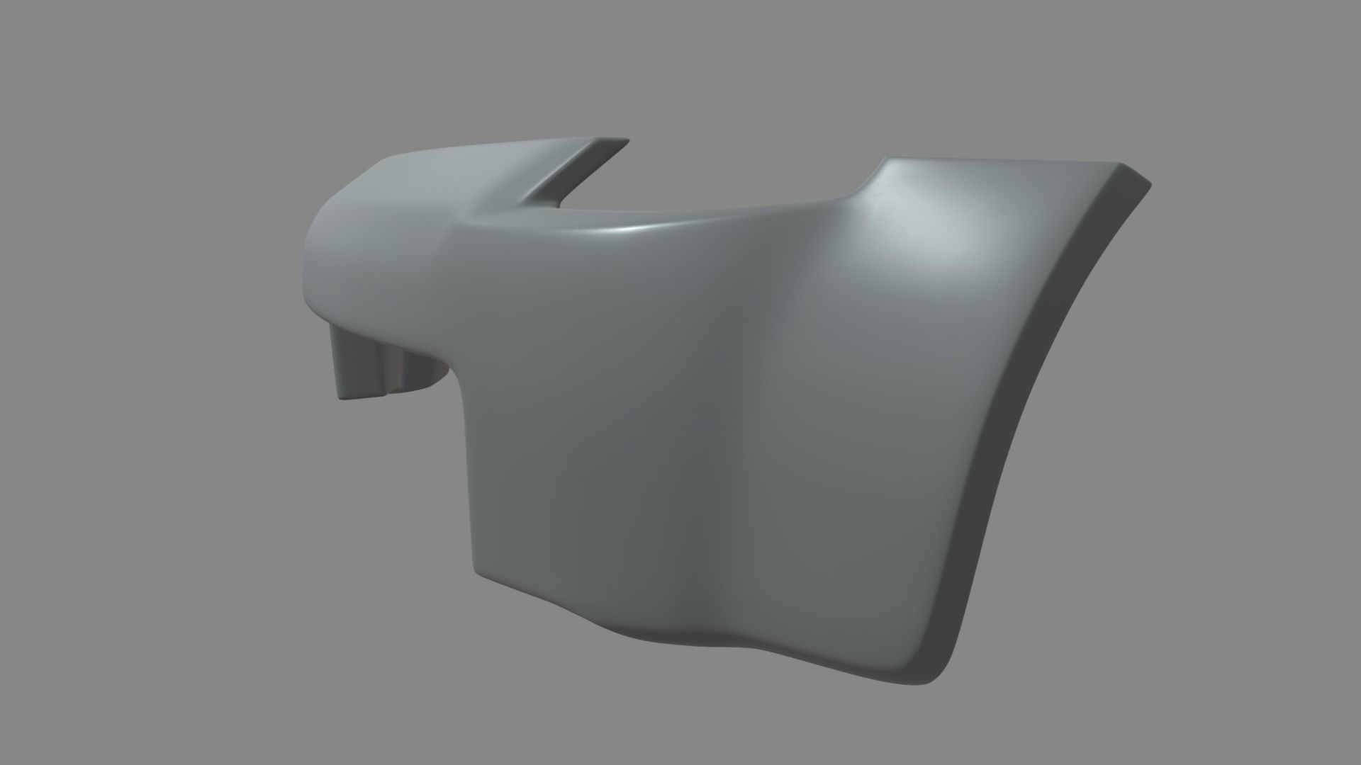 Front Bumper Car 02 Low-poly 3D model_5