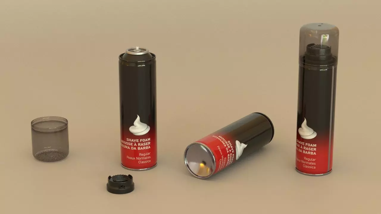 Shave Foam Free 3D model