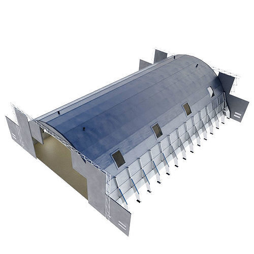 Hangar building 3D model