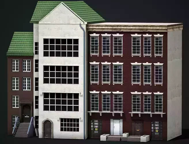 Modern House 01 - Low Poly Game Ready