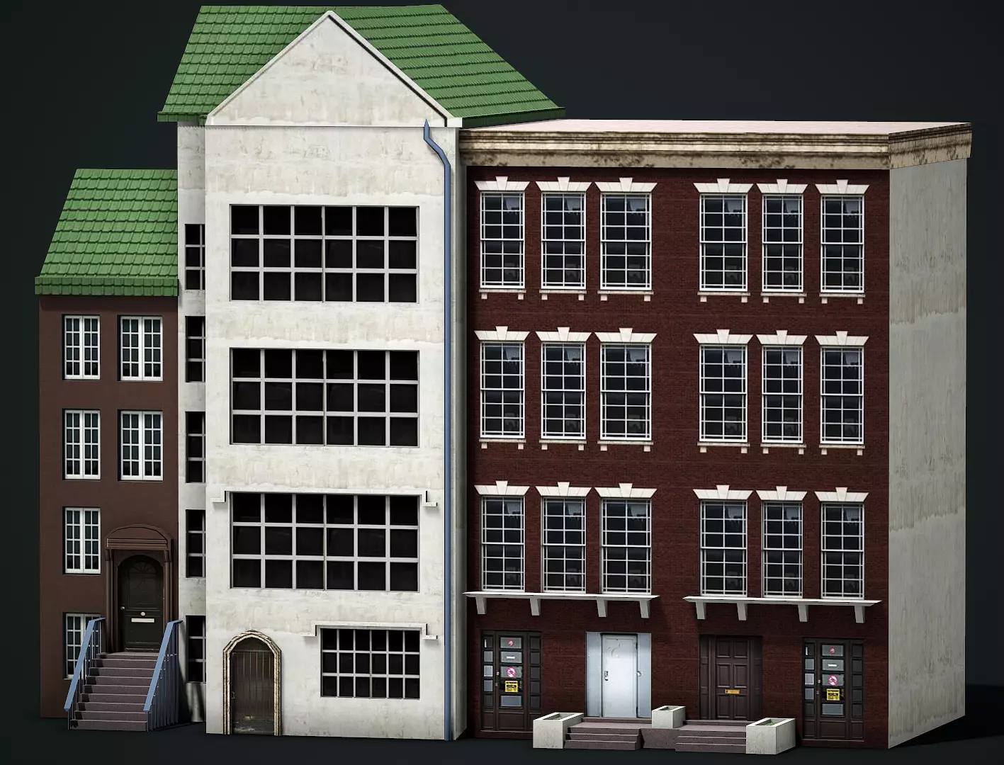 Modern House 01 - Low Poly Game Ready Low-poly 3D model_0