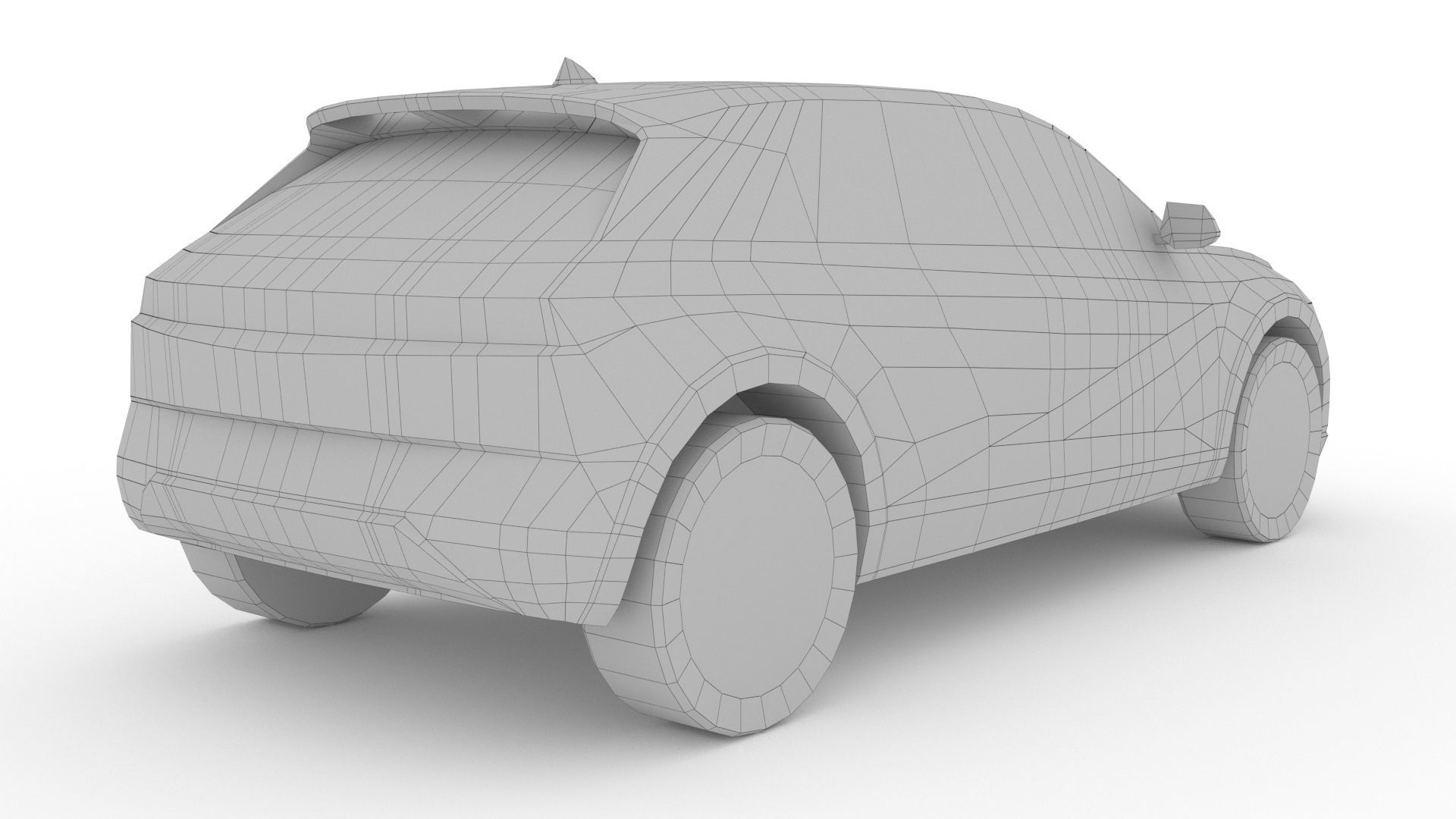 Hyundai Ioniq 5 2022 Low-poly 3D model_8