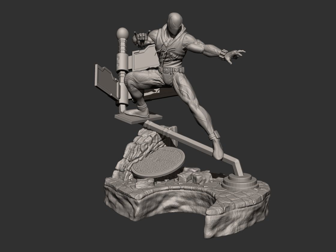 SCARLET SPIDER  3D print model_9