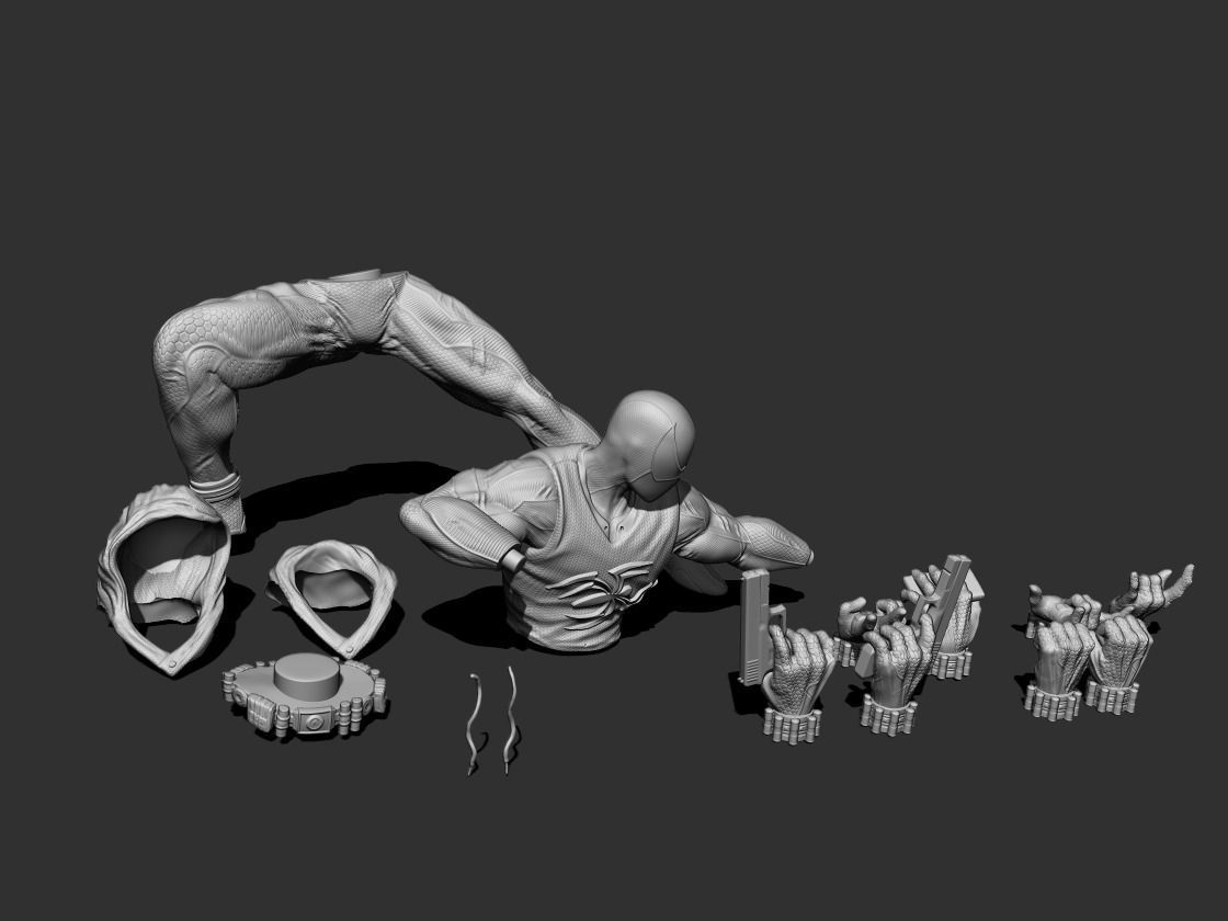 SCARLET SPIDER  3D print model_2