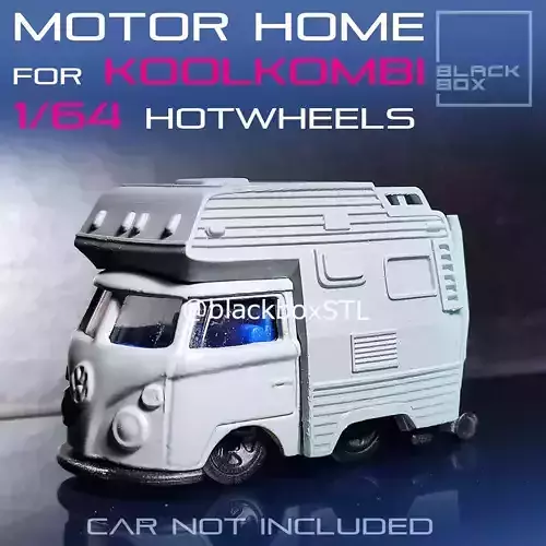 MOTOR HOME ADDON FOR KOOLKOMBI HOTWHEELS 1-64 3D print model