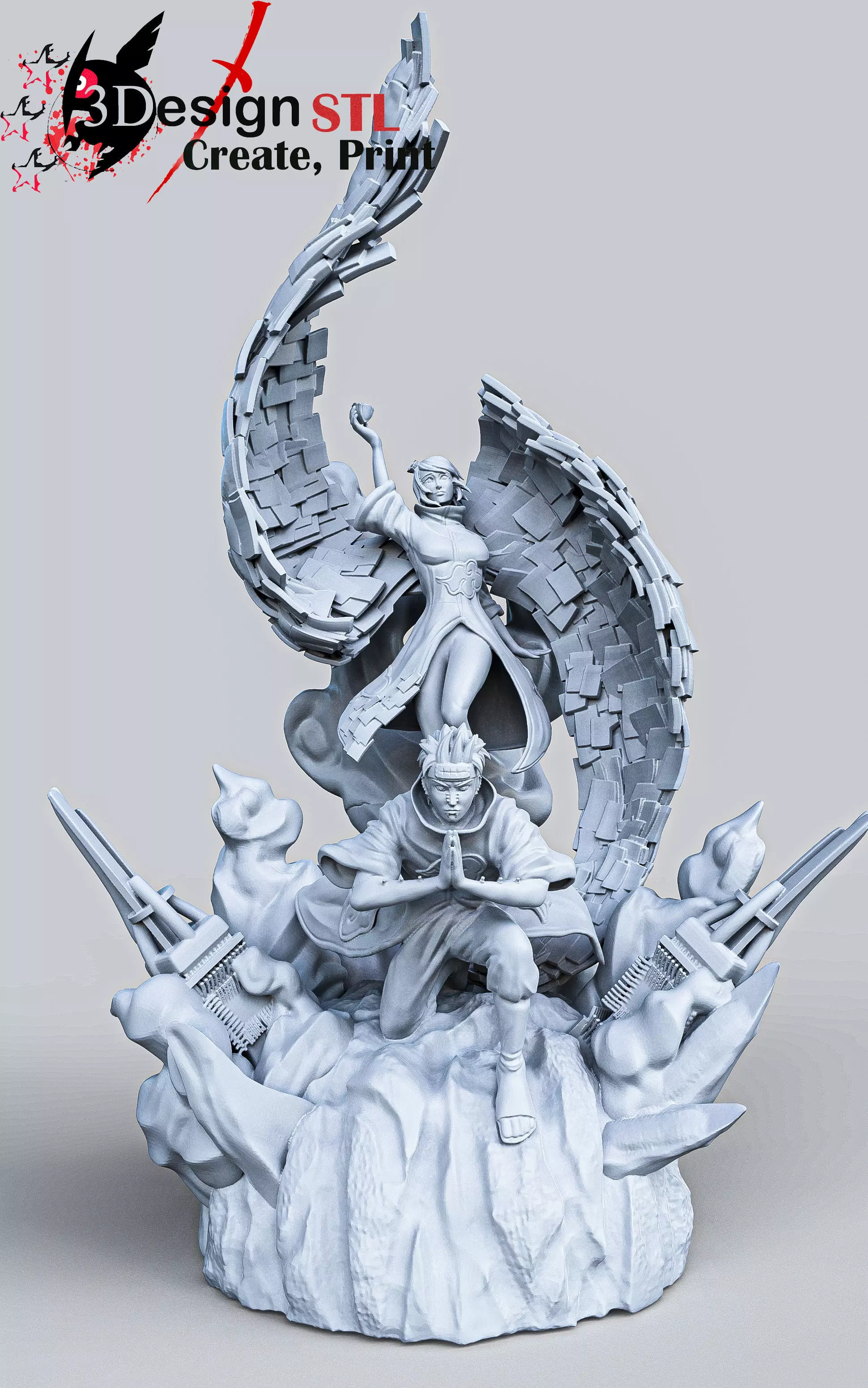 PAIN AND KONAN -akatsuki 3D print model_0