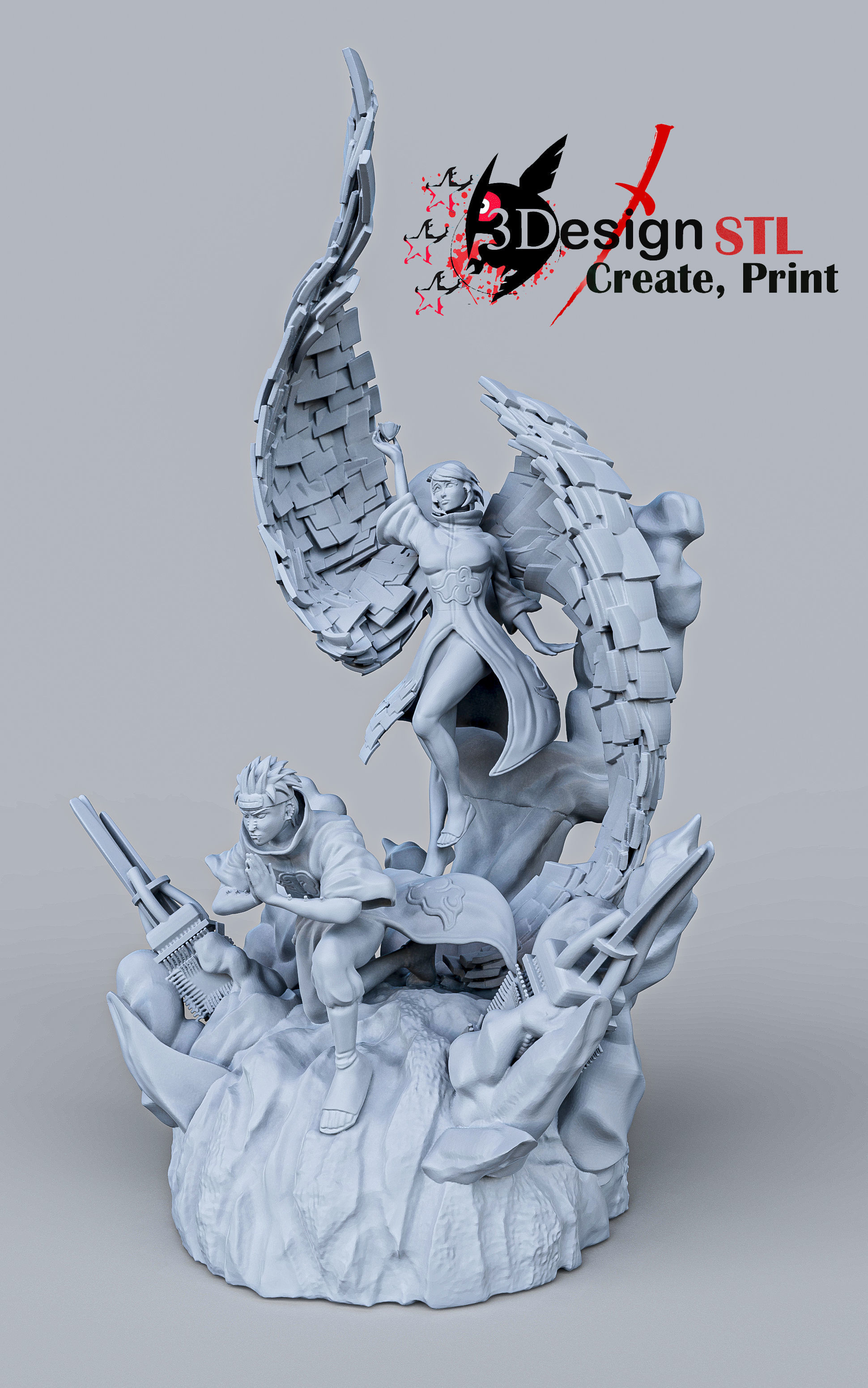 PAIN AND KONAN -akatsuki 3D print model_7