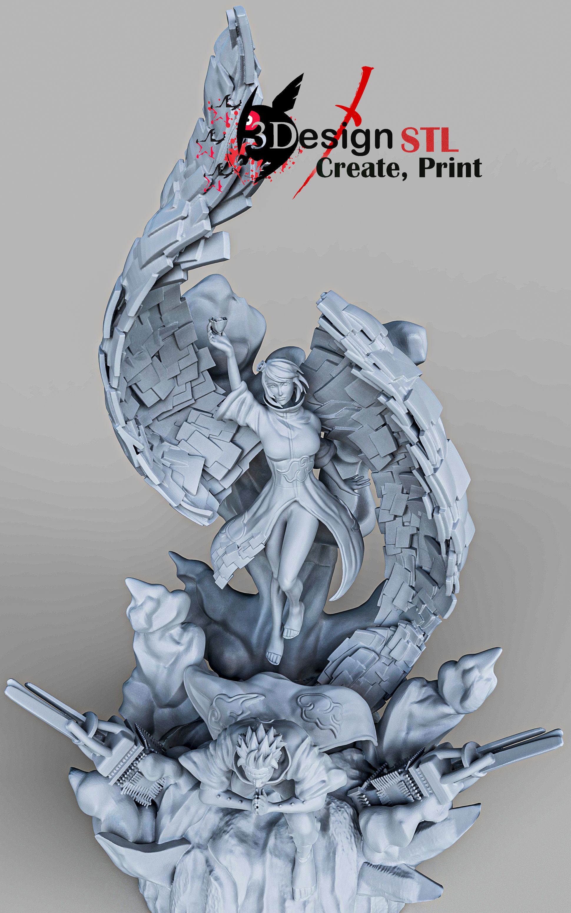 PAIN AND KONAN -akatsuki 3D print model_8