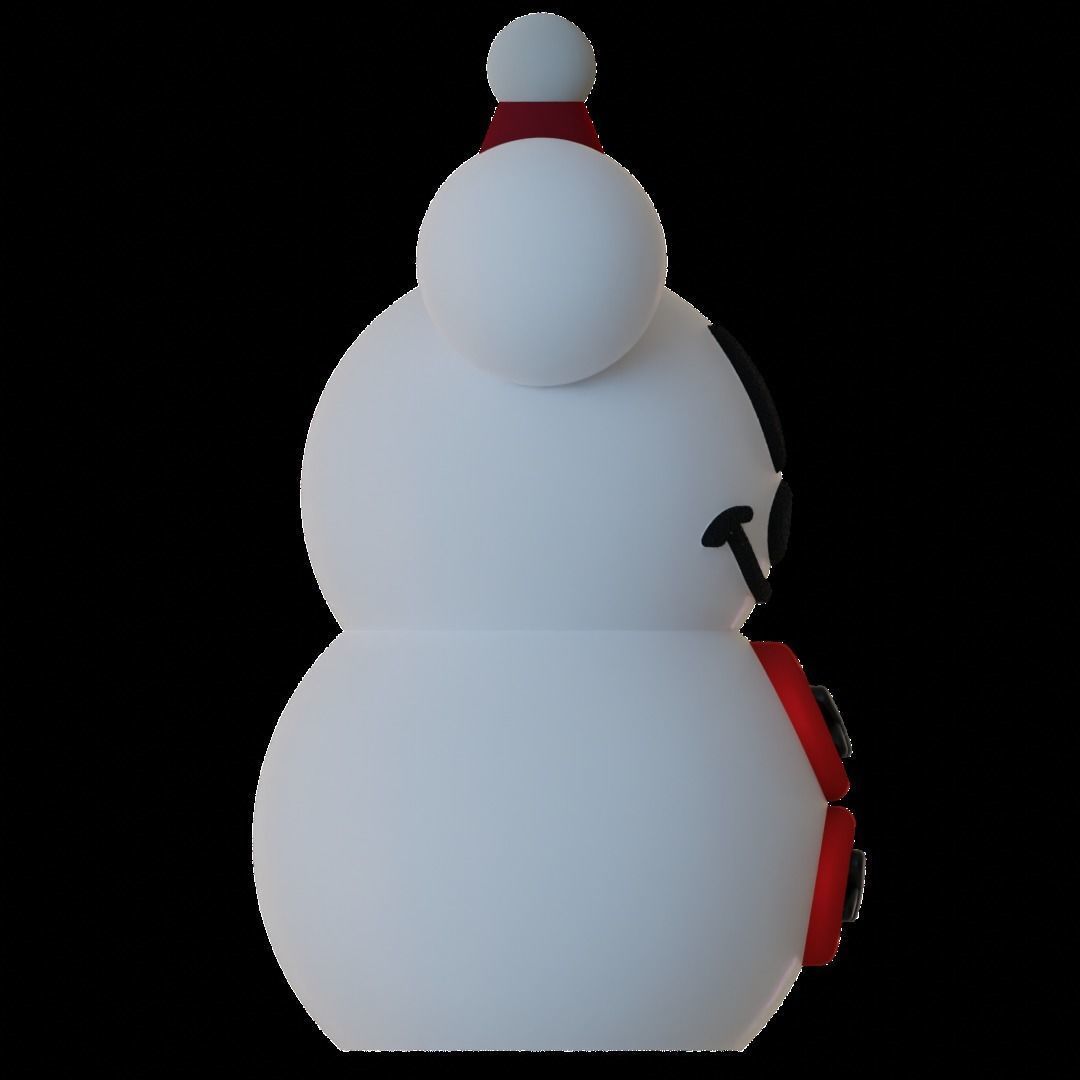 Mickey Mouse Snowman 3D print model_2