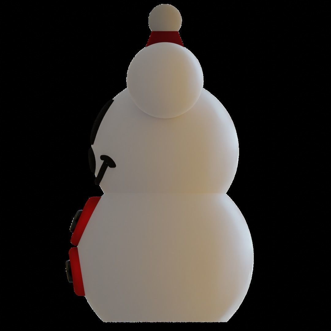 Mickey Mouse Snowman 3D print model_4