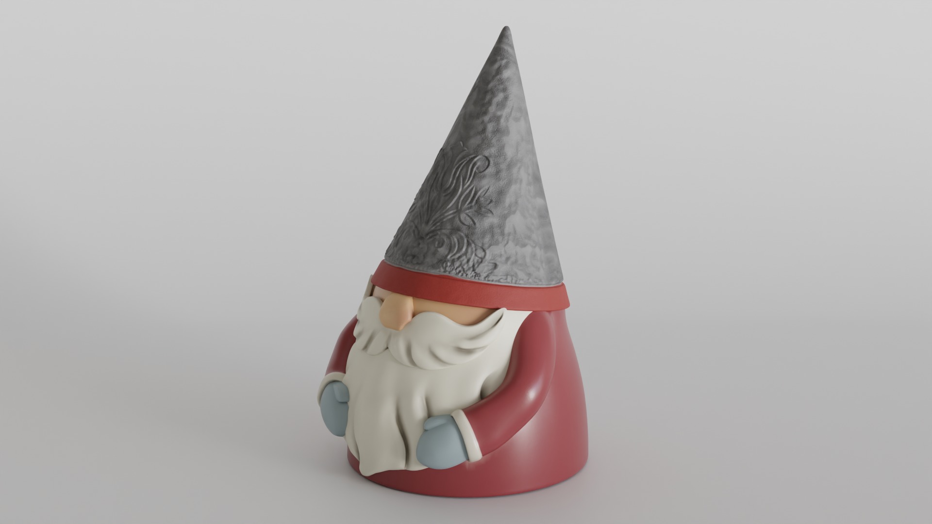 Decorative Santa Design with Ornate Hat for Holiday Decor 3D print model_7
