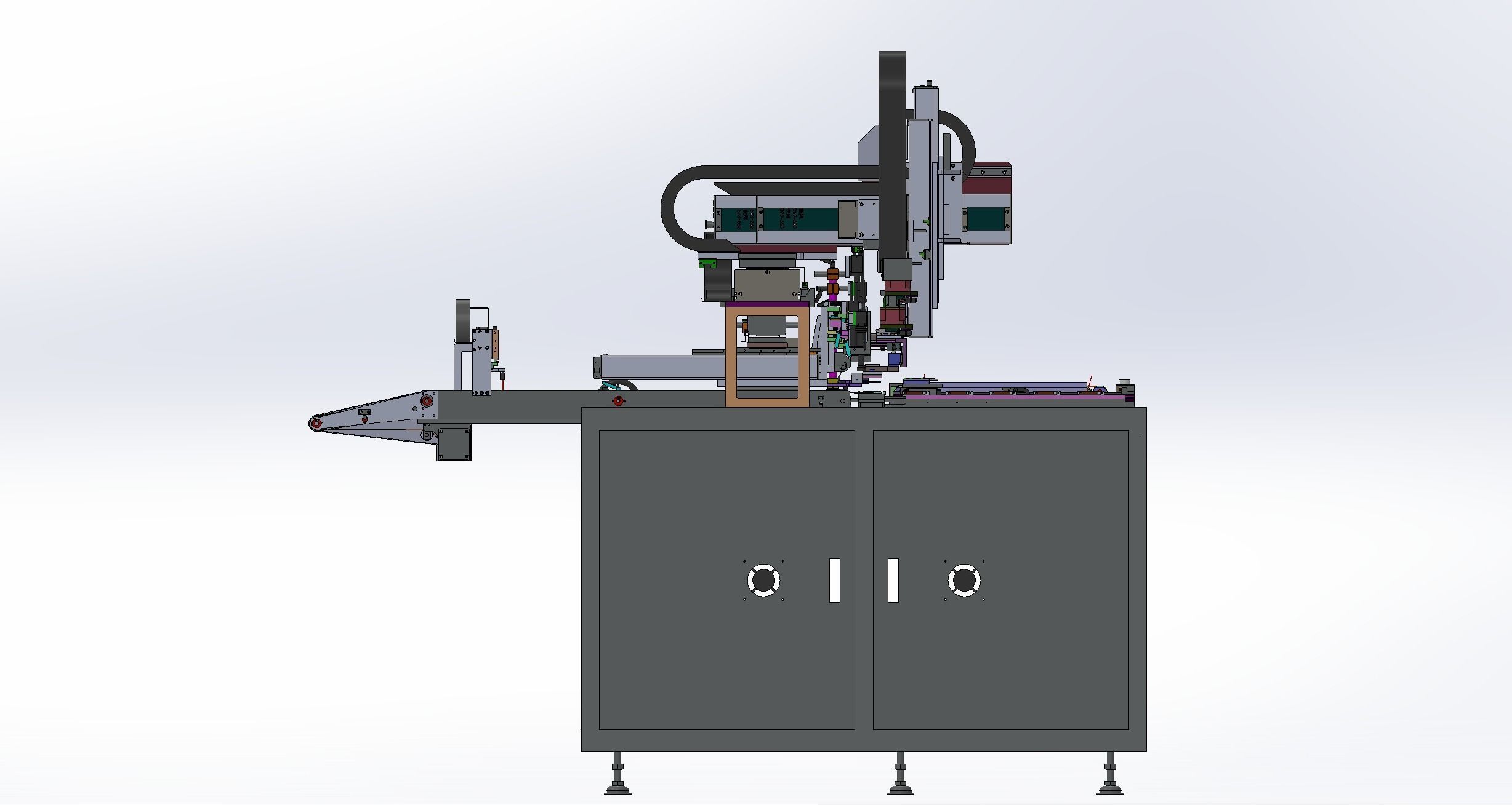 Panel automatic assembly line  3D model_4