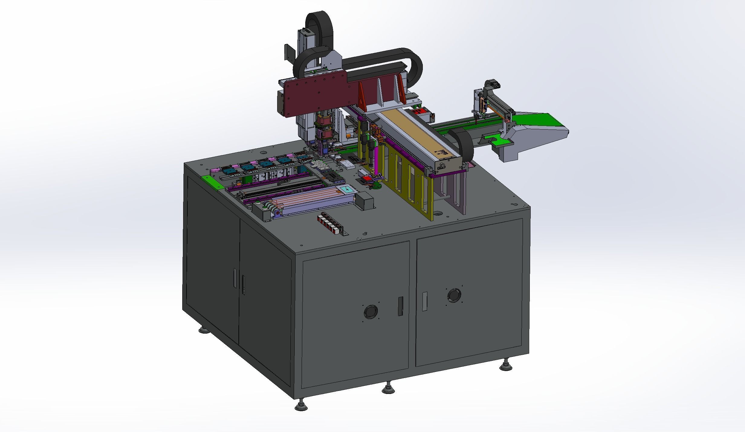 Panel automatic assembly line  3D model_5