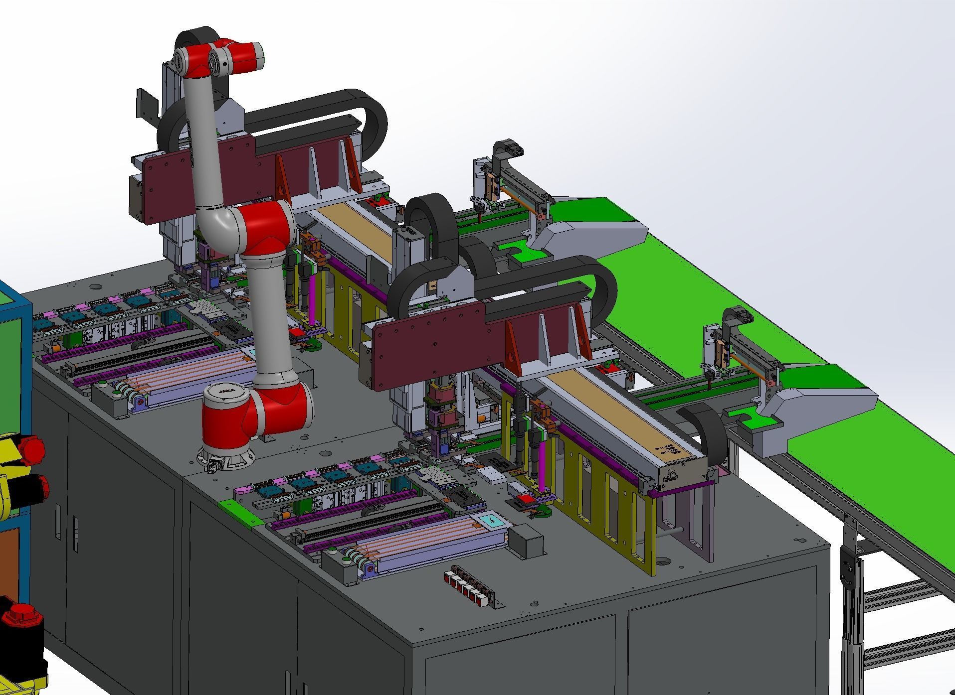 Panel automatic assembly line  3D model_8
