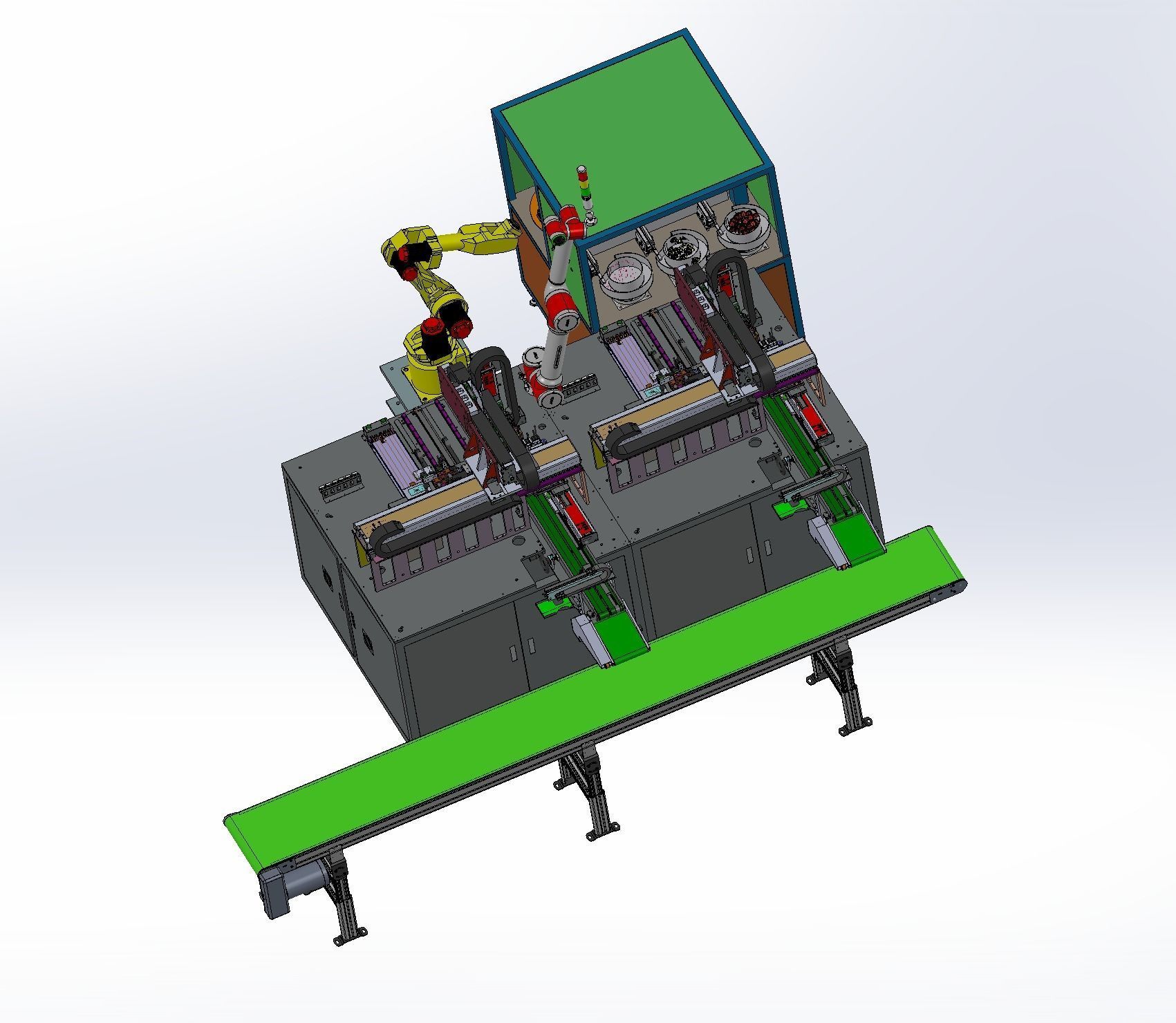 Panel automatic assembly line  3D model_12