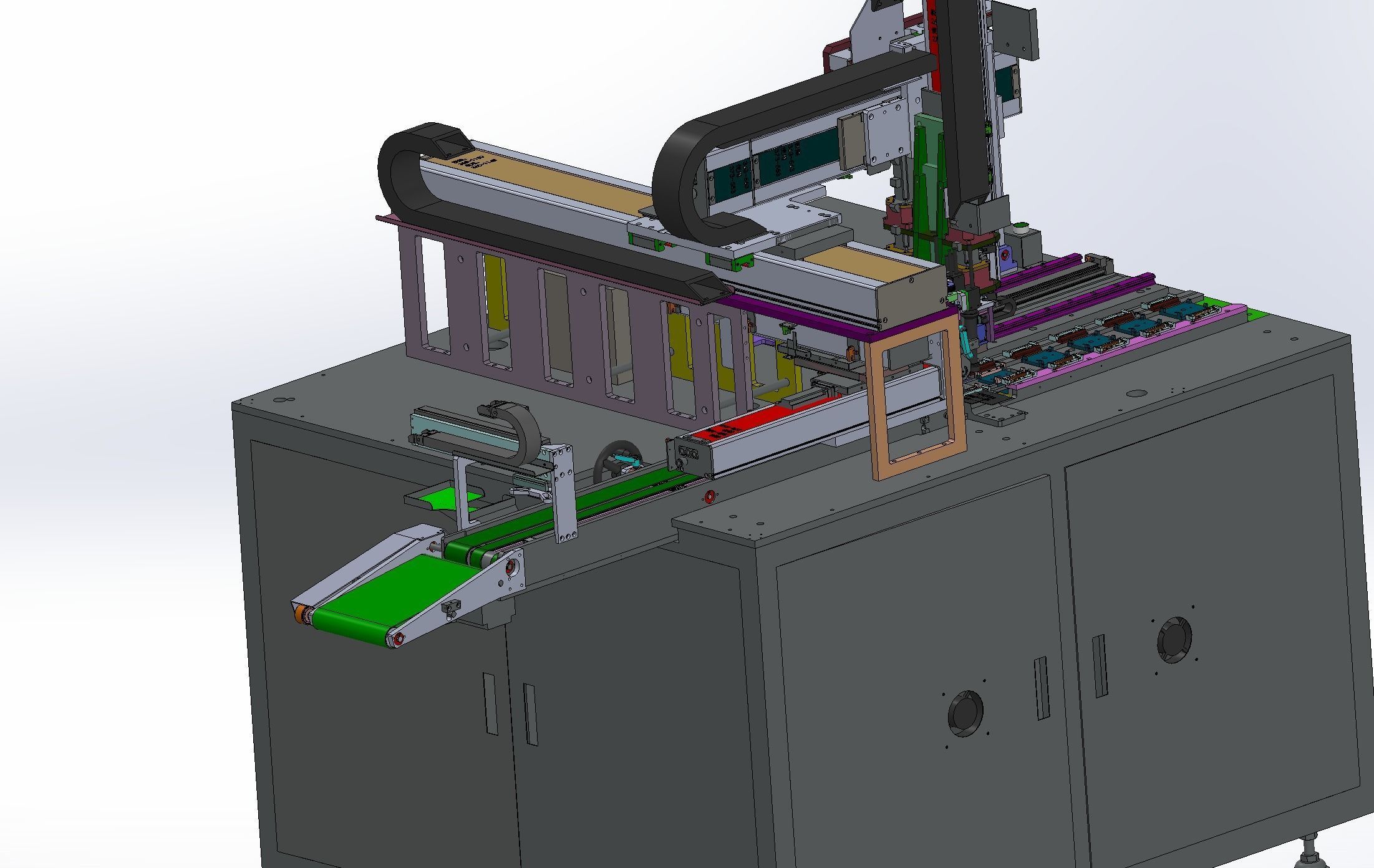 Panel automatic assembly line  3D model_6