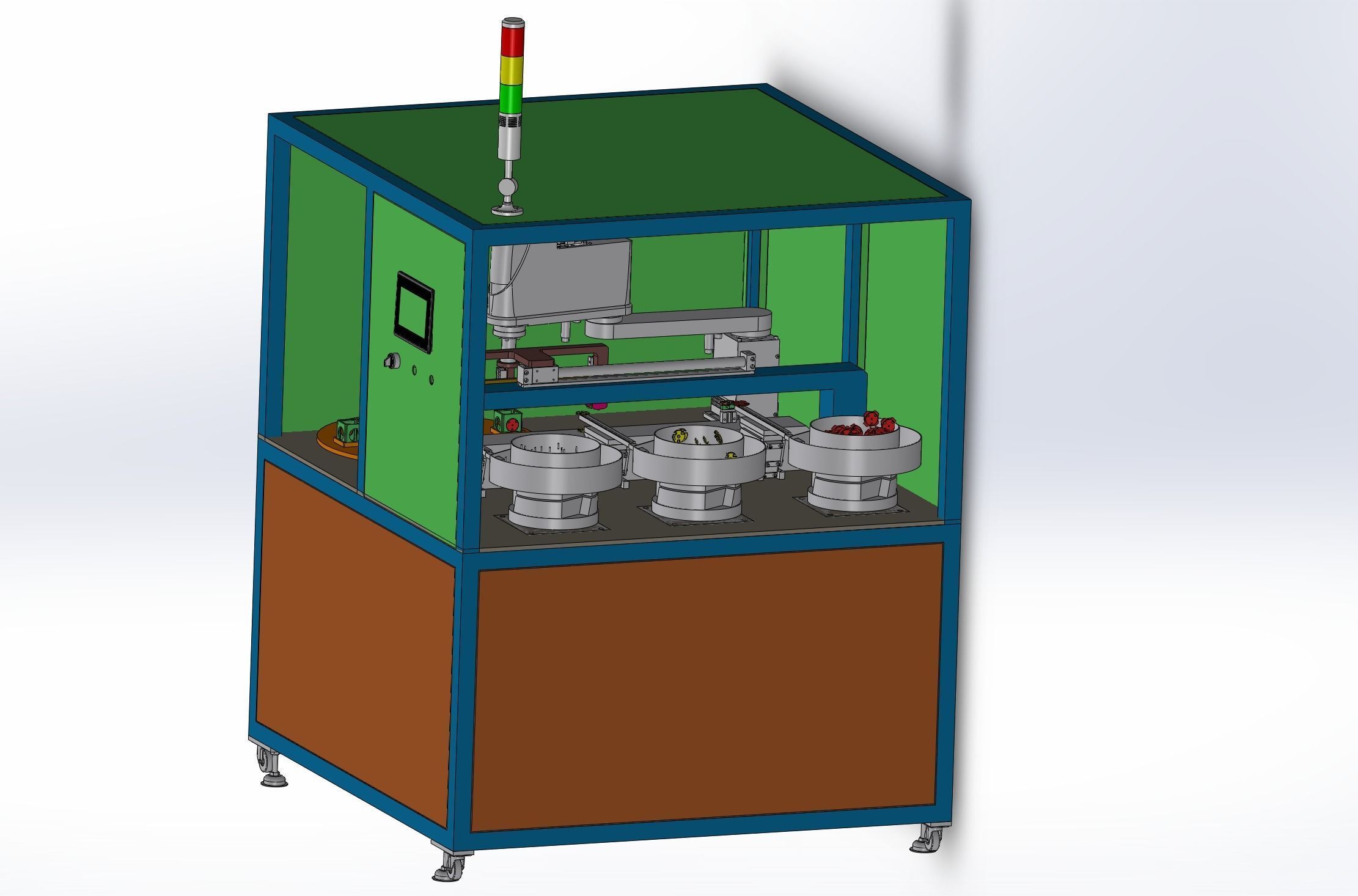 Panel automatic assembly line  3D model_9