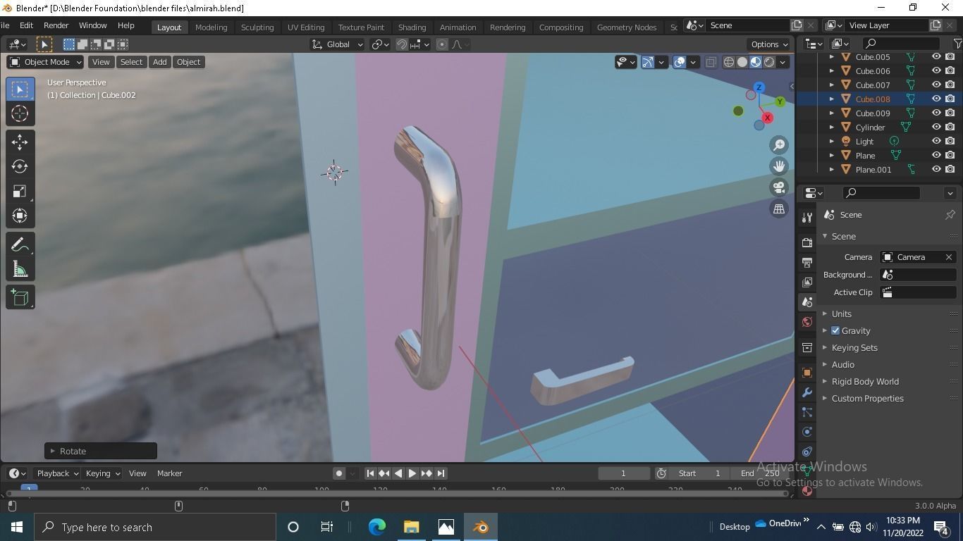 Almirah box Low-poly 3D model_12