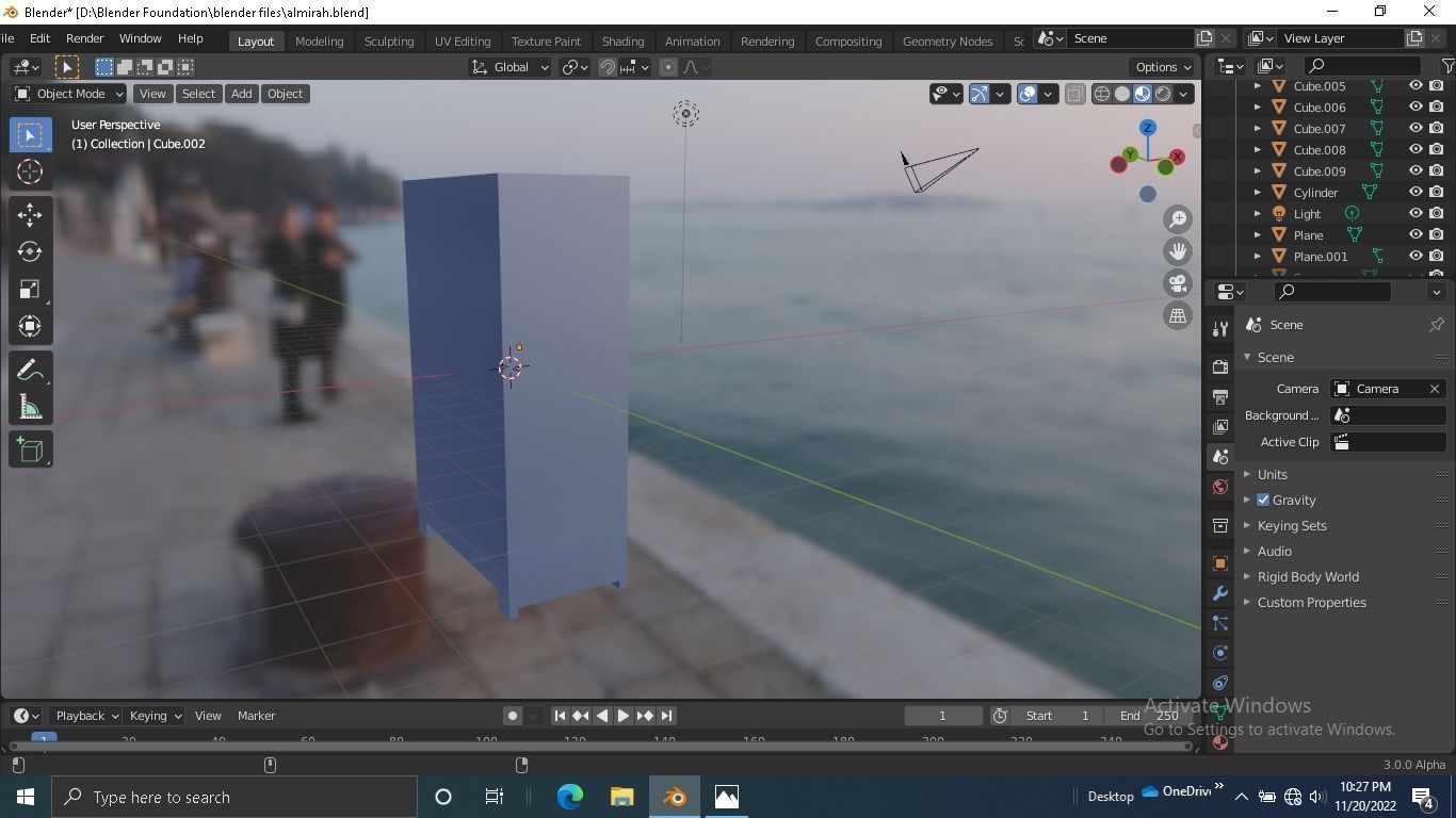 Almirah box Low-poly 3D model_14