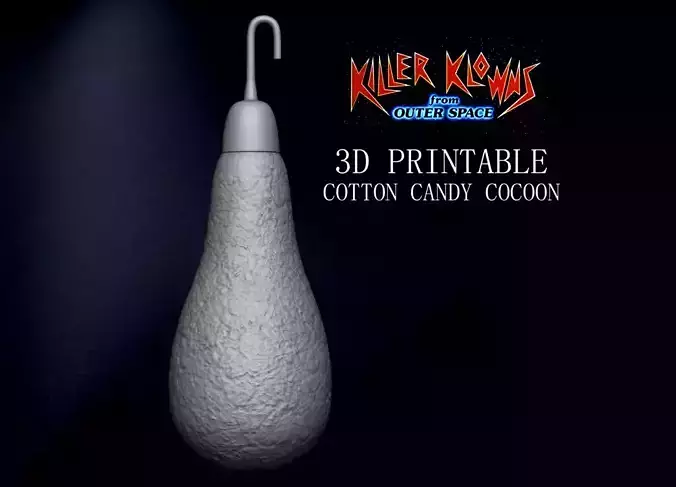 3D PRINTABLE COTTON CANDY COCOON CLOSED VERSION - KILLER KLOWNS 3D print model