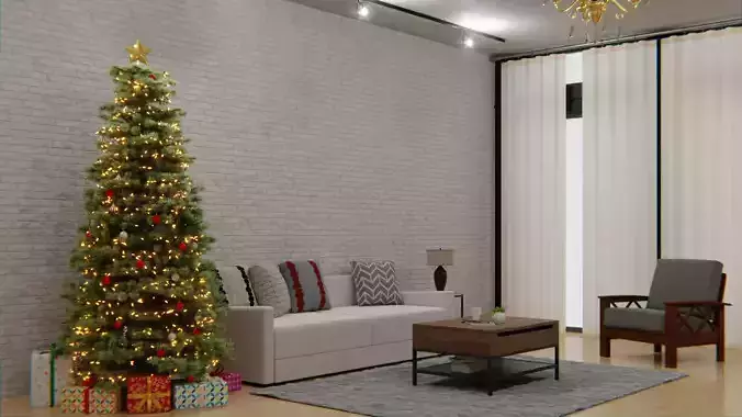 Living Room 3d Scene