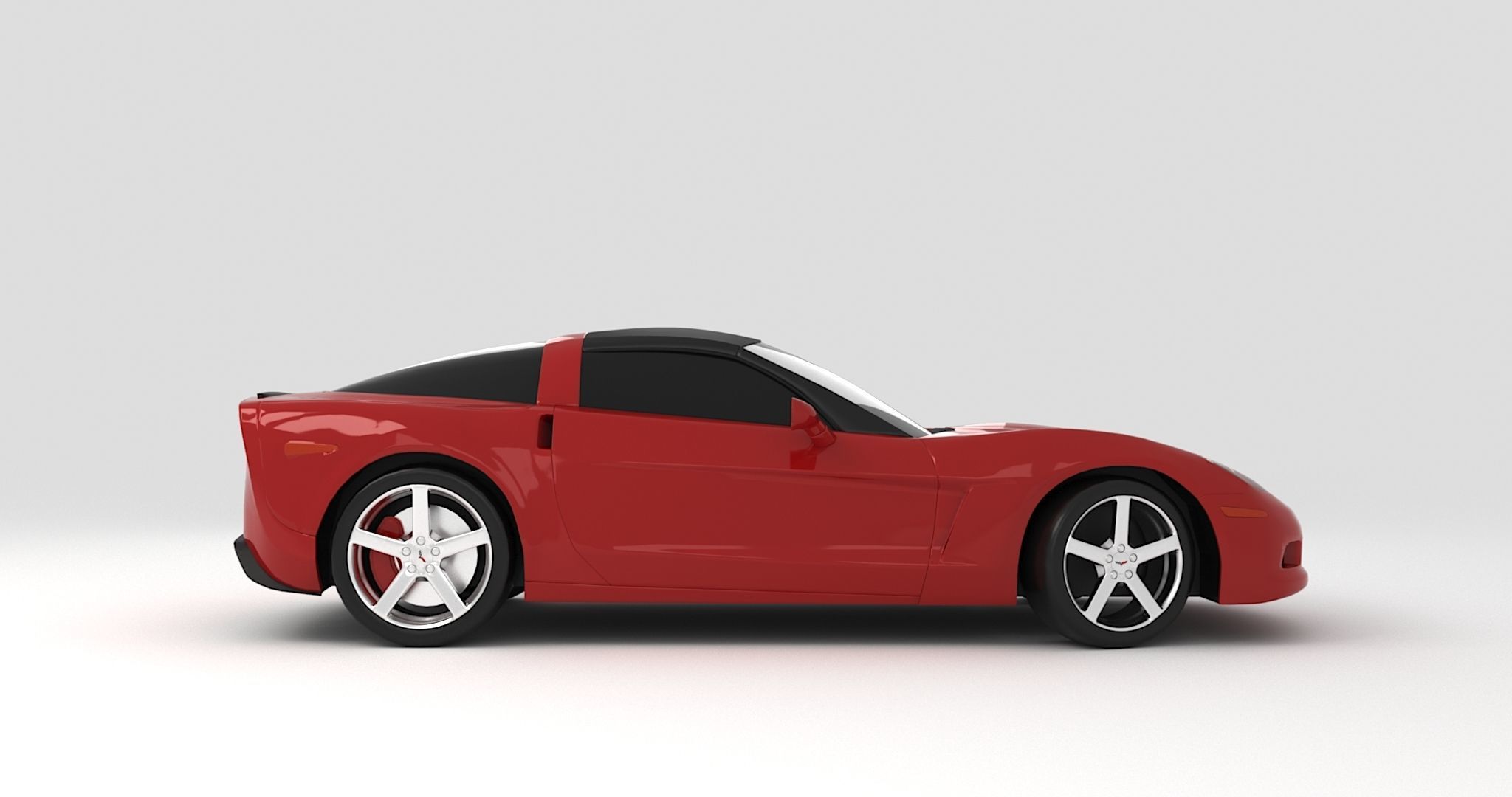 Chevrolet Corvette C6 3D model_3