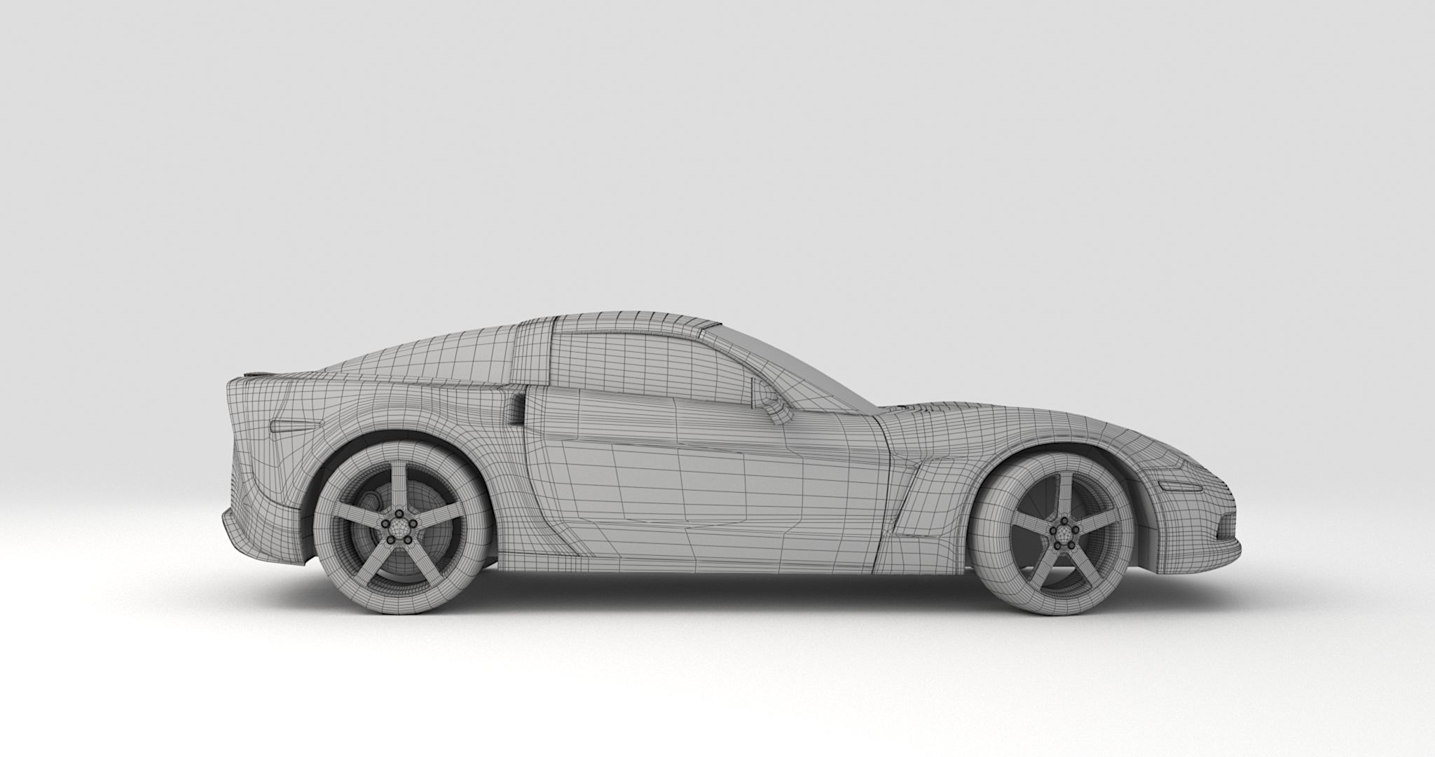 Chevrolet Corvette C6 3D model_11