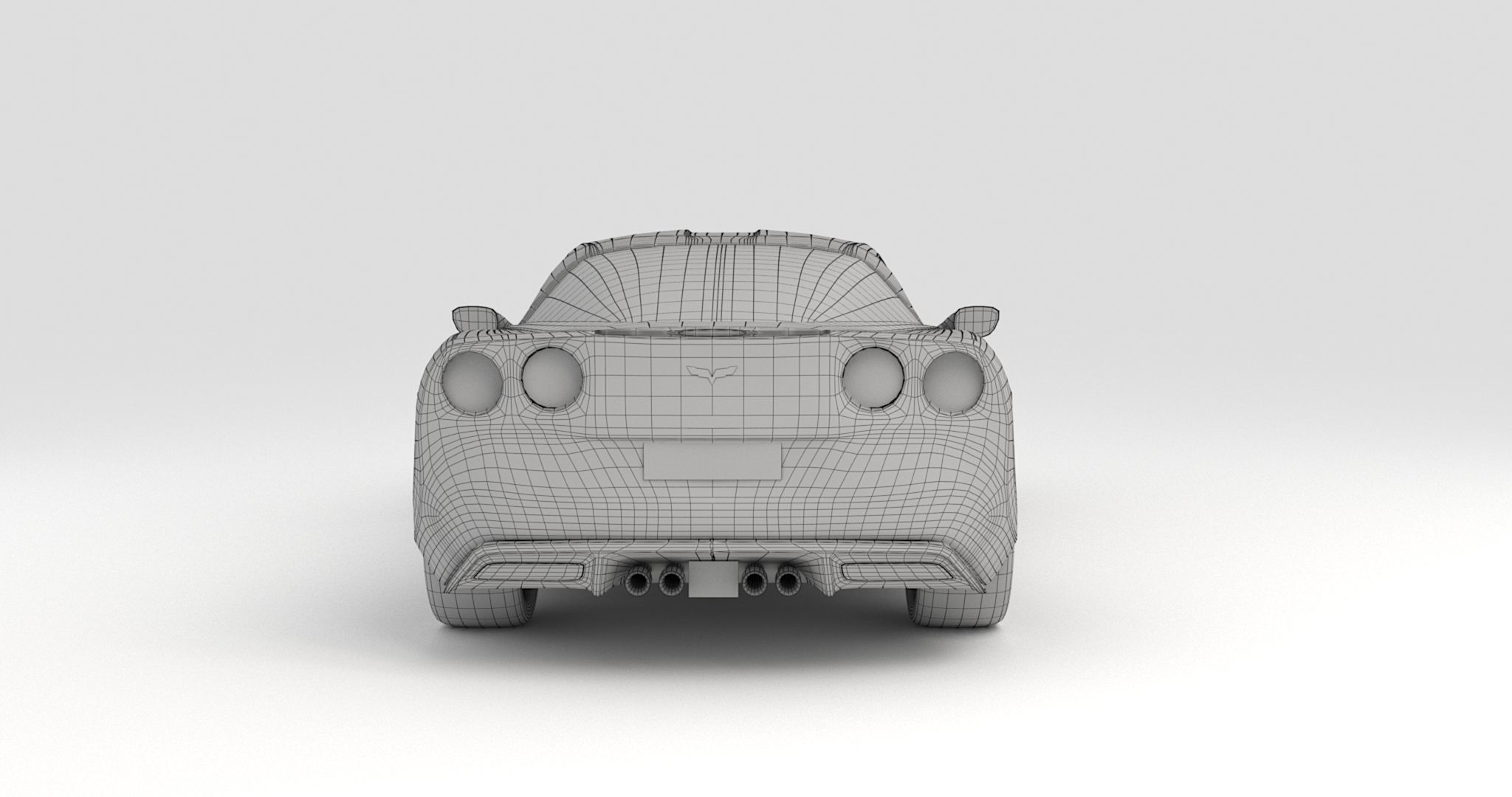 Chevrolet Corvette C6 3D model_14