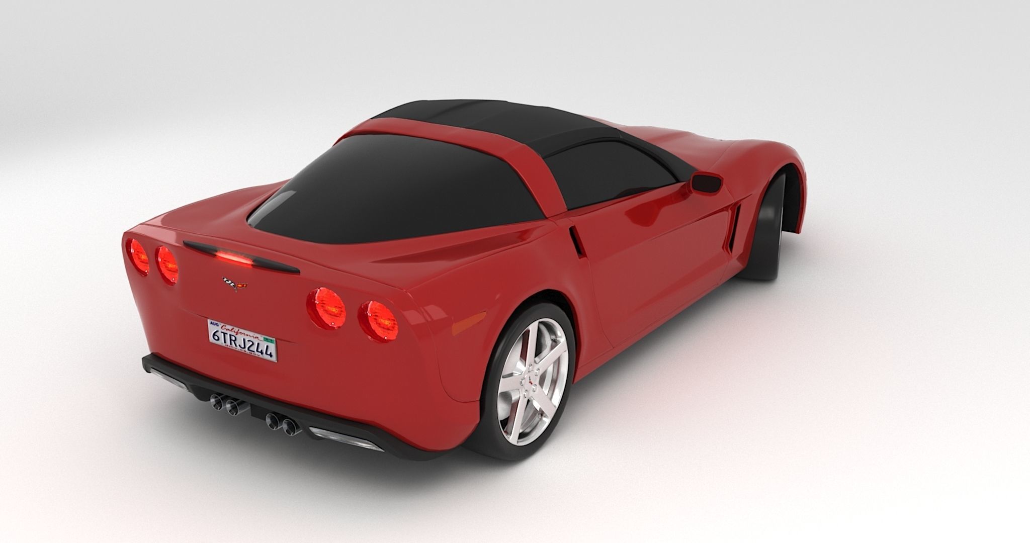 Chevrolet Corvette C6 3D model_2