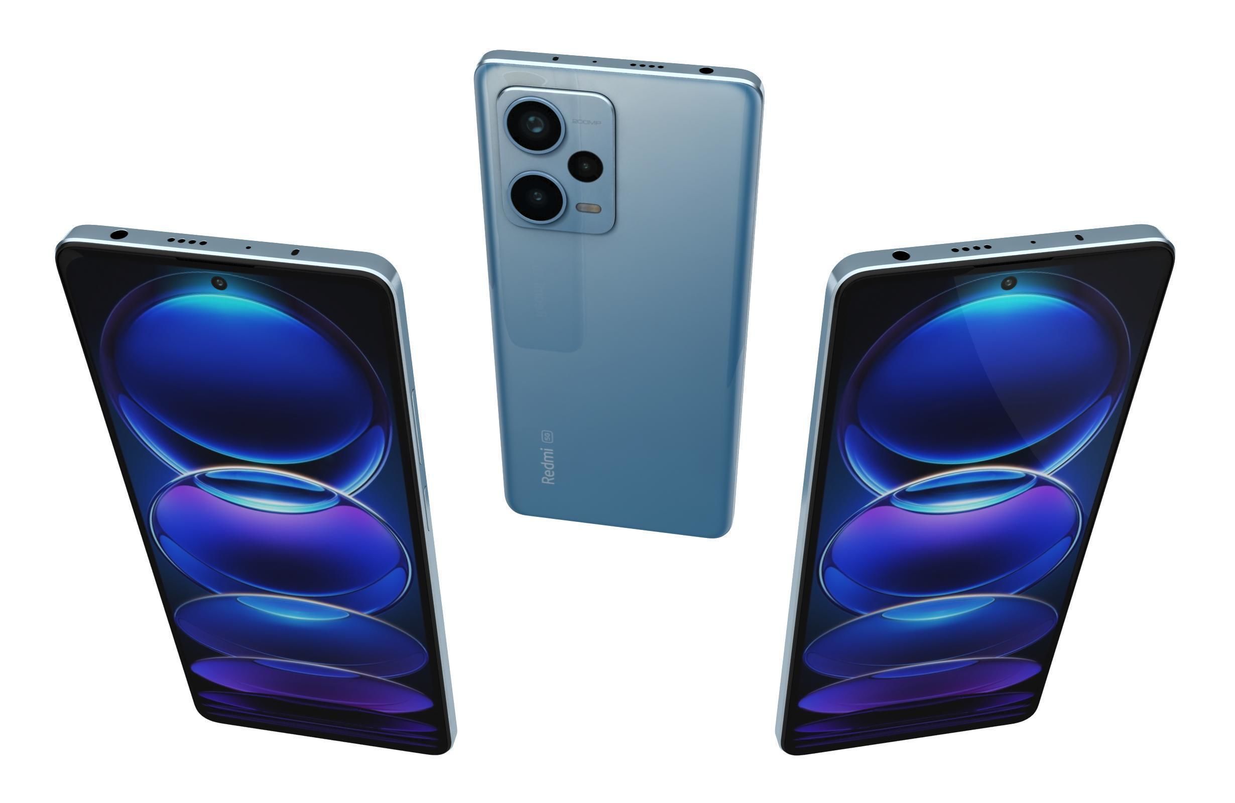 Xiaomi Redmi Note 12 Pro Plus Blue 3D model_1