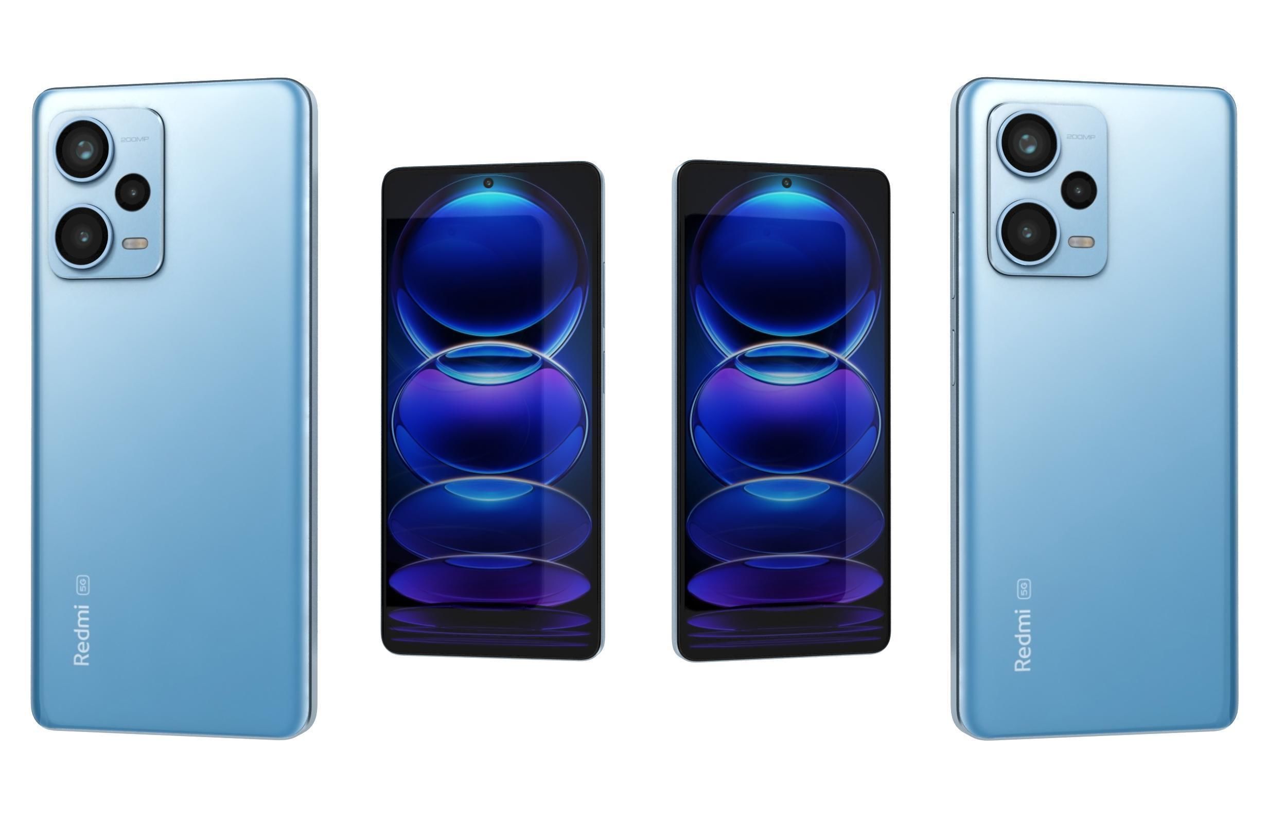 Xiaomi Redmi Note 12 Pro Plus Blue 3D model_3