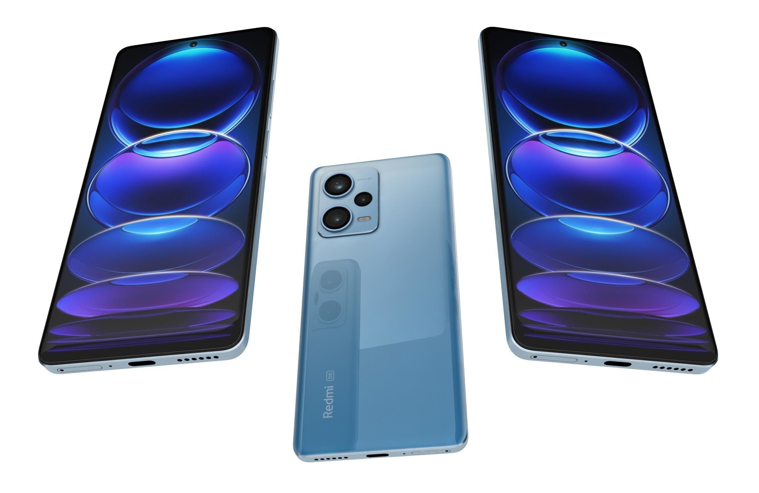 Xiaomi Redmi Note 12 Pro Plus Blue 3D model_2
